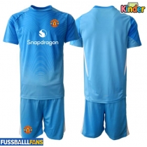 Manchester United Torwart Heimtrikotsatz Kinder 2025-26 Kurzarm (+ Kurze Hosen)
